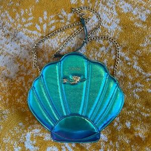 Brand new Loungefly iridescent Ariel mermaid shell bag